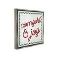 thumbnail image 4 of Stupell Industries Comfort & Joy Phrase Holiday Painting Gray Floater Framed Canvas Art Print Wall Art, 18 x 18, 4 of 10