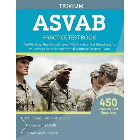 Asvab Practice Test Book Asvab Prep Review With Over 400