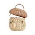 thumbnail image 1 of Mushroom Wicker Storage Basket With Lid-rattan Mushroom Decor, , Boho Decor, Day Gift, 1 of 5