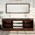 thumbnail image 4 of Eviva Lugano 84" Rosewood Modern Bathroom Vanity with White Integrated Acrylic Double Sink, 4 of 6