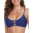 thumbnail image 2 of RELLECIGA Women's Strappy Longline Triangle Bikini Top, 2 of 6