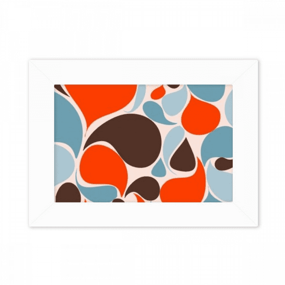 Colorful Water Droplets Photo Mount Frame Picture Art Painting Desktop 5x7 inch
