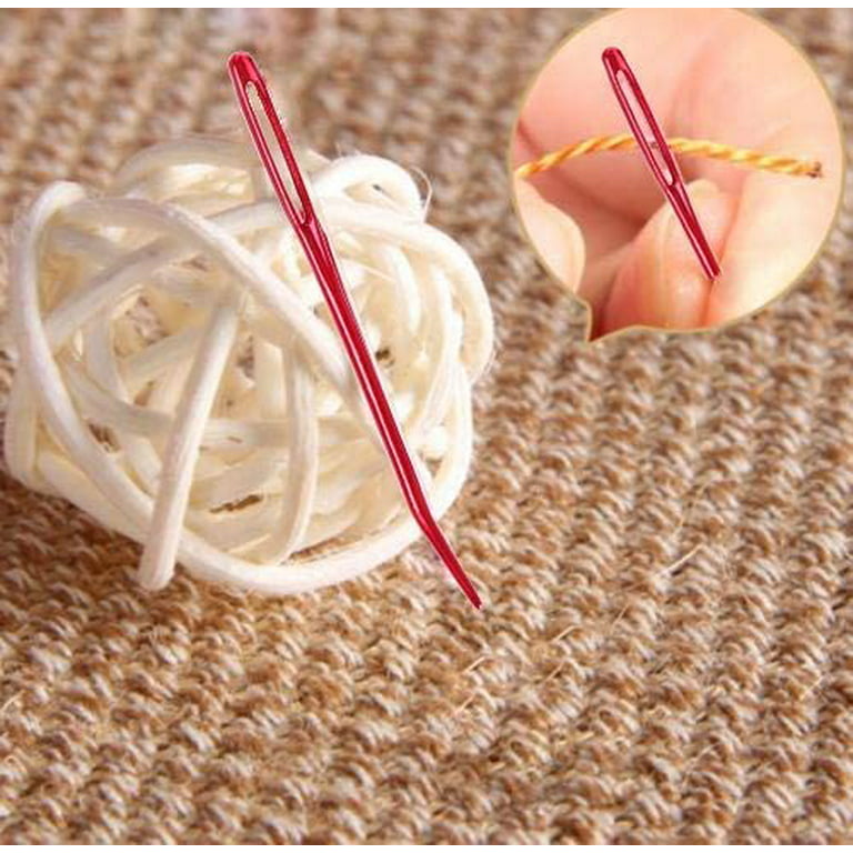 50 Pcs Large Eye Plastic Needles, 2.7inch/7cm Learning Needles, Yarn Needles  Darning Needle Plastic Sewing Needles Tapestry Needles, Safety Plastic  Lacing Needl… in 2023