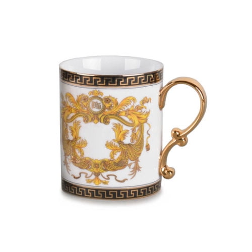 Special Design Rubber Painting Porcelain Square Coffee Cup Special Design Rubber Painting Porcelain Square Coffee Cup