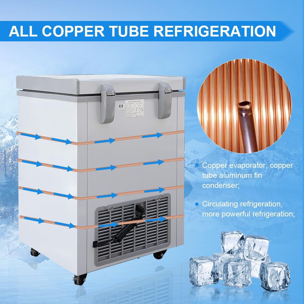 HNZXIB 28L Ultra Low Temperature Freezer Lab -86℃ Lab Freezer Laboratory Sample Storage Refrigerators Biological 110V