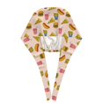 thumbnail image 3 of Kdxio Hamburger Pizza Coke Pattern Turban Hat for Women Men Comfortable Adjustable Cleaning Working Cap with Sweatband, 3 of 8