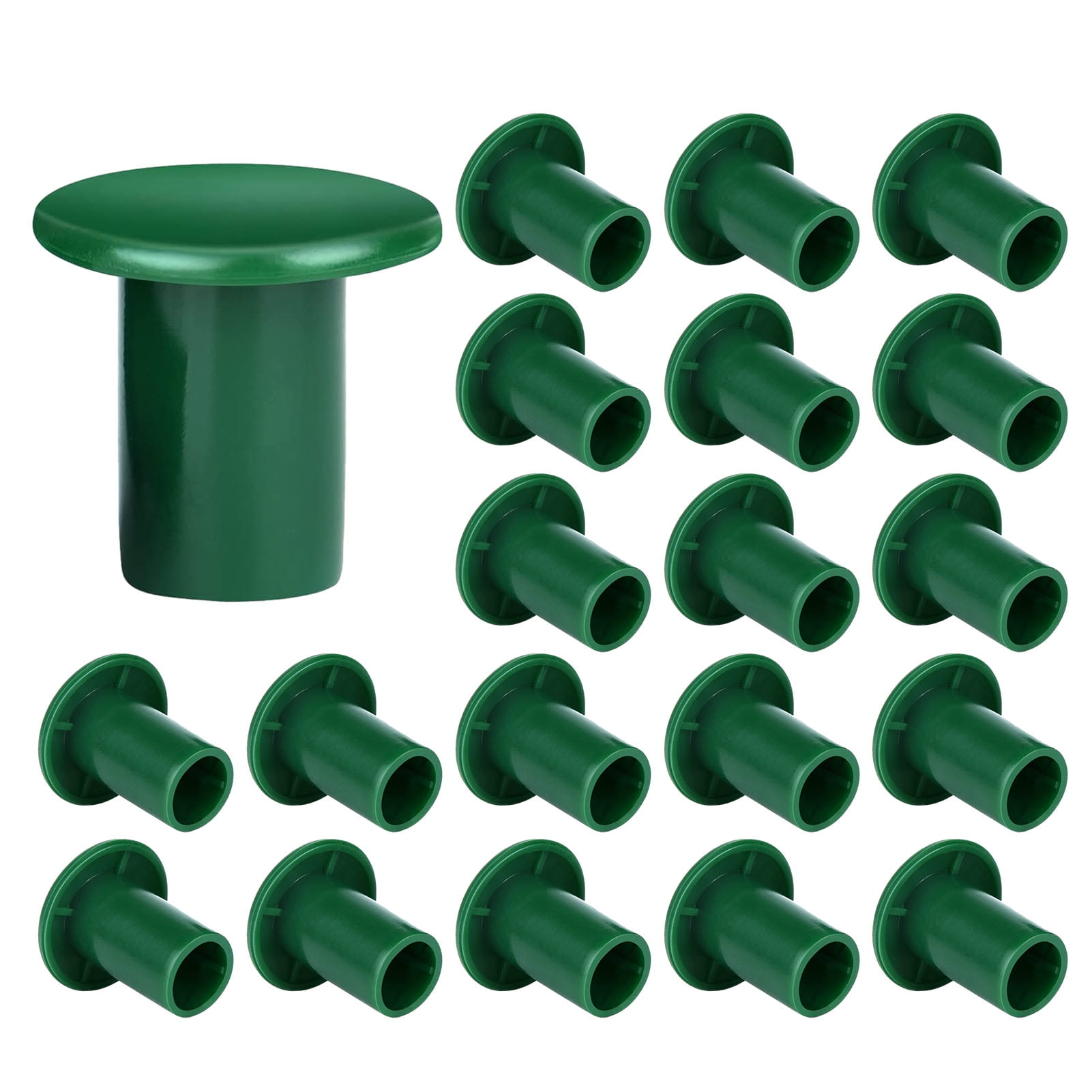 5 x  Triangle Rubber Garden Cane Caps Protectors Toppers Eye Protection Bamboo 