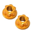 thumbnail image 1 of koolsoo 2 Pieces Bike Wheel Hub Axle Nuts Aluminum Alloy Hardware Bike Nuts Rear Hub gold, 1 of 9