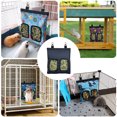 thumbnail image 3 of RIOUSSI Hanging Guinea Pig Rabbit Hay Feeder Bag for Bunnies Chinchillas, Greenleaves, 3 of 3