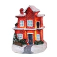 thumbnail image 2 of destyer Christmas Scene Village Figurine Collection for Table Sill Decoration Red, 2 of 8