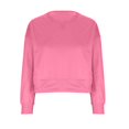 thumbnail image 4 of kpoplk Womens Oversized Sweatshirts Crewneck Long Sleeve Tops Fleece Pullover Fall Fashion Clothes with Pocket(Pink,XXL), 4 of 5