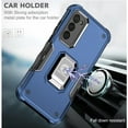 thumbnail image 6 of Compatible for Samsung Galaxy A03S Case with Magnetic Car Mount Friendly Hybrid Shockproof Protective Phone Cover with Kickstand - Blue, 6 of 8