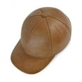 thumbnail image 4 of Men's Genuine Leather Baseball Cap Hat Sp-ring Warm Trucker Driving Hun-ting Caps Hats, 4 of 6