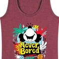 thumbnail image 3 of Mickey & Friends - Mickey Never Bored - Women's Racerback Tank Top, 3 of 5