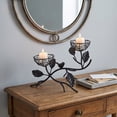 thumbnail image 4 of Cadancy Metal Branch Bird Nest Decorative Candle Holder Table Centerpiece Tea Light Stand Dining Room Vintage Home Decor Wedding Party Ornament Fireplace Mantle Decoration Gift, 4 of 6
