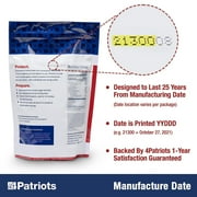 4Patriots 4-Week Survival Food Kit, Emergency Food Supply, Freeze Dried Food, 25-Year Shelf Life, 192 Servings