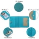 thumbnail image 4 of Monedero pequeño compacto con bloqueo RFID para mujer, tarjetero triple, color azul lago, 4 of 5