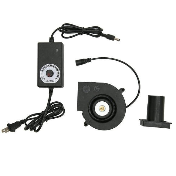 120mm Mini Blower Fan DC 12V Blower Fan with Speed Control for Receiver DVR for Xbox Modem Cooling US Plug 100‑240V