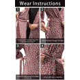 thumbnail image 5 of Robe Maxi d'Été pour Femmes Décontractée Boho Florale Col en V Manches Courtes Ourlet à Volants Fendue Robes Longues de Plage TG, 5 of 5