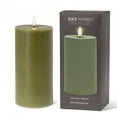 thumbnail image 2 of Set of 12 Green Led Pillar Candle, 2 of 3