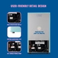thumbnail image 4 of WANAI 100L Small Refrigerator with Freezer on Top Double Door Mini Fridge with Adjustable Temp Control Blue, 4 of 9