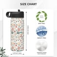 thumbnail image 4 of Yiaed Summer Life Print Water Bottle with Straw Lid, Stainless Steel Double Wall Insulated Water Bottle | Leak-Proof and Spill-Proof Water Bottle, 4 of 8