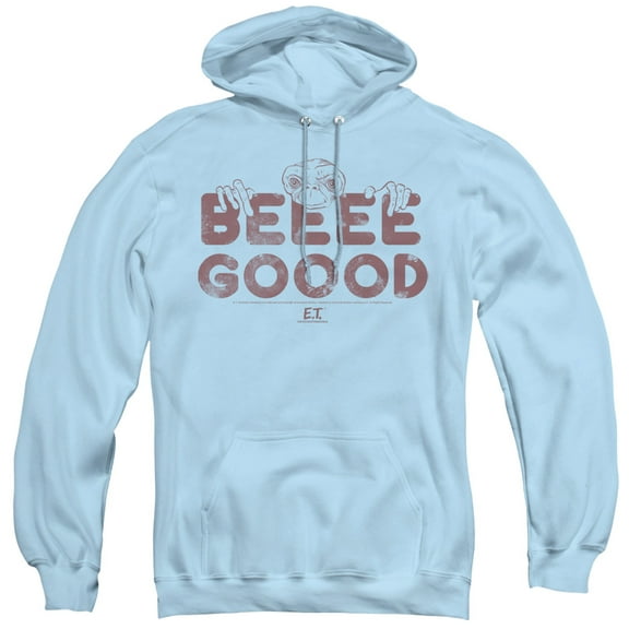 E.T. Be Good Adult Pullover Hoodie Sweatshirt Light Blue
