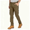 thumbnail image 2 of Cargo Pants For Men Relaxed Fit Cargo Work Pant Outdoor Hiking Utility Tactical Pants Lightweight Multi-Pockets, 2 of 7