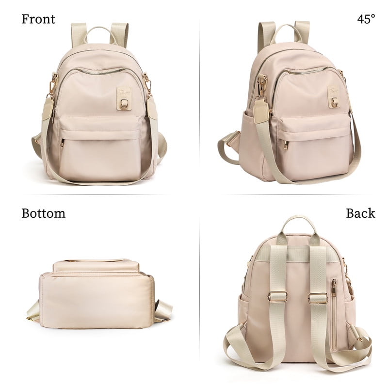 Tinyat Backpack for Women Shoulders Bag Convertible Ladies Bags Waterproof for Concert and Daily Use