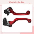 thumbnail image 5 of Billet Motorcycle Brake Clutch Lever, CNC Processing Aluminum Alloy Foldable Pivot Brake Handle, Universal Dirt Bike Lever, Off-Road Racing Lever Compatible with YAMHA WR250 and Most Motorbikes, 5 of 5