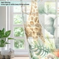 thumbnail image 4 of African Animals Leaves Blackout Curtains Thermal Insulation 63 inch Grommet for Bedroom Living Room Bathroom Kitchen Windows 2 Pack, 4 of 6