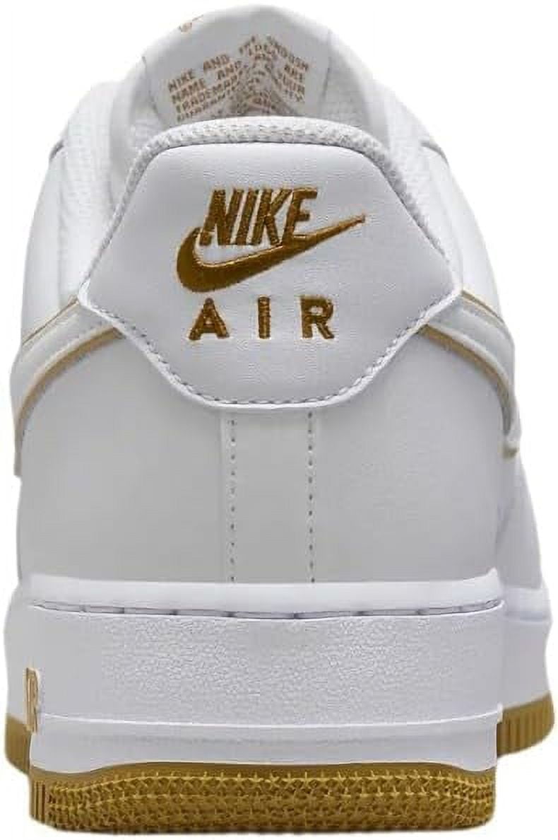 nike air force 1 white with gold tick