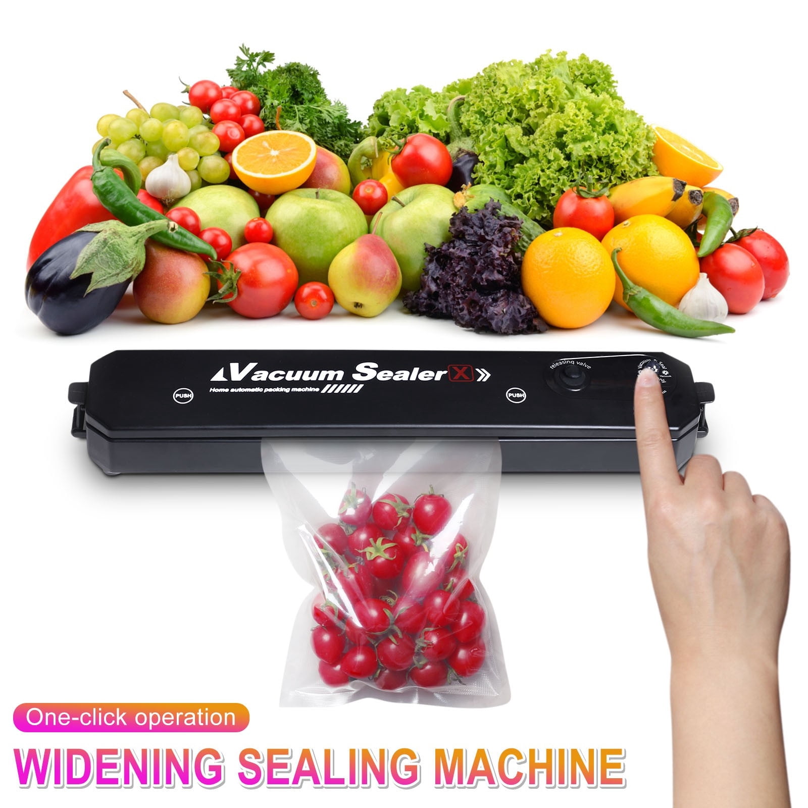Vacuum Sealer Machine Black Style Gift Kitchen Vacuum Packer Machine Small Sealing Machine Cool Electronic Gadgets Tech Gadgets For Men