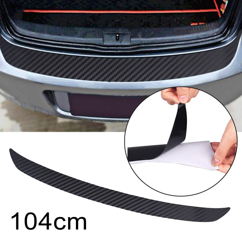 Carbon Fiber Car Rear Guard Bumper 4D Sticker Panel Protector Accessories 