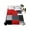 Red, variant on Red Black Grey King Size Flat Sheet, Wrinkleproof & Fadeproof Cooling Flat Bed Sheet Only, Abstract Modern Irregular Geometric Breathable Soft Bedding Top Sheets 105 x 98 Inches