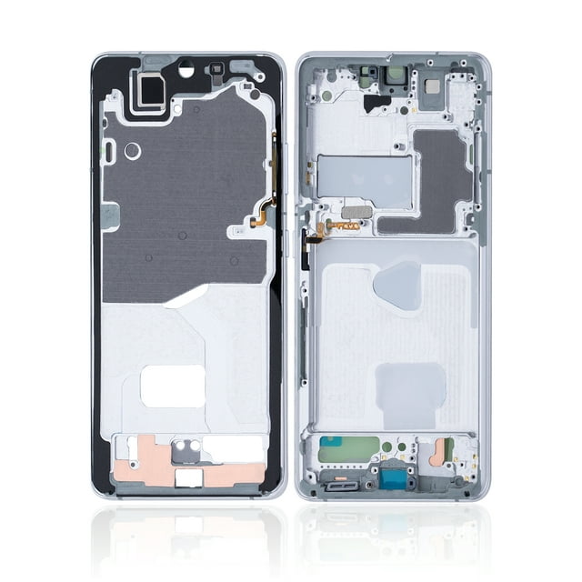 Boîtier de Remplacement Compatible pour Samsung Galaxy S21 Ultra (Argent Fantôme)