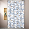 thumbnail image 2 of Sky Blue Daisy Floral Shower Curtain,Spring Flower Shower Curtain for Girly Bathroom,Modern Minimalist Waterproof Shower Curtain,47x71 Inch, 2 of 7