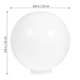 thumbnail image 2 of MLINS 4pcs White Lamp Post Globe: 95MM Round Lamp Cover Replacement Outdoor Post Lampshade Chandelier Wall Pendant Light Fixture Sconces Bulb Cover, 2 of 8