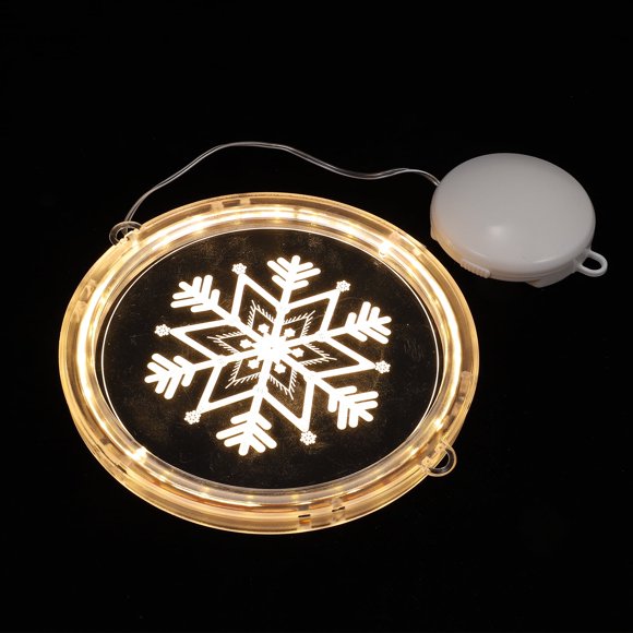 Suction Cup Hanging Light Christmas 3D Snowflake Icicle Lights Xmas Lighting Suspension Design Window Acrylic