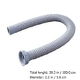 thumbnail image 2 of BRIGHTFUFU Flexible Drain Pipe For Kitchen Sink Silver PP 1Pack, 2 of 7