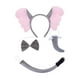 thumbnail image 3 of Conjunto de disfraz de con orejas, diadema, nariz, pajarita y cola para accesorios de fiesta., 3 of 9