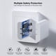 thumbnail image 5 of Cargador integrado para iPhone certificado por Apple, paquete de 2 con cable de 10 pies, 5 of 7