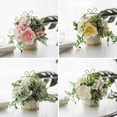 thumbnail image 2 of Maceta de flores artificiales de estilo europeo, jarrón, decoración de mesa, decoración interior para el hogar y la Oficina, 2 of 7