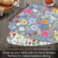 thumbnail image 3 of CounterArt "Meadow Floral" 4-Pack Wedge Shaped Tabletop Placemats, 3 of 8