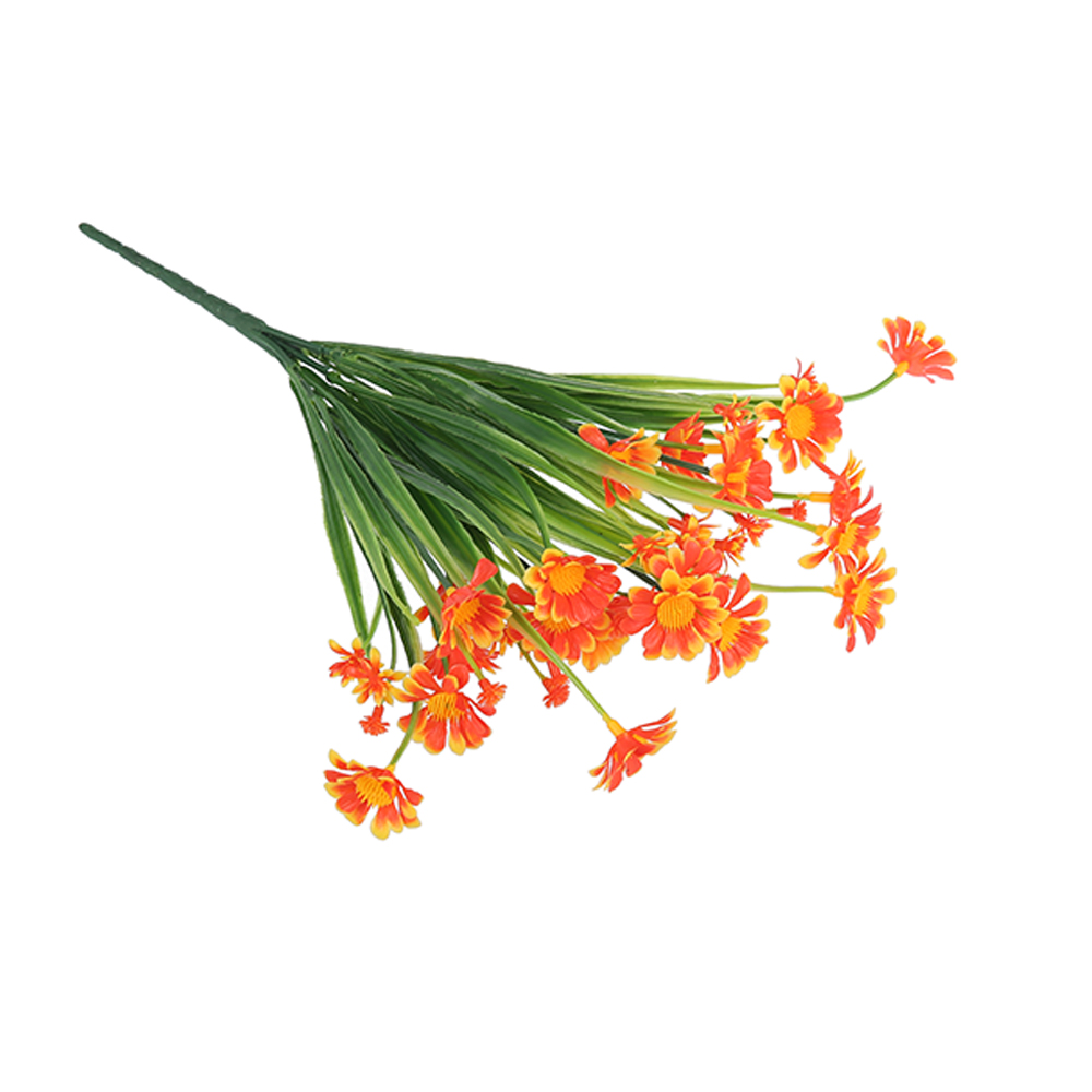 Everso 4 Bundles Artificial Daisy Flowers Fake False Plastic Outdoor