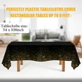 thumbnail image 2 of Tablecloths for Rectangle Tables,3 Pack 54" x 108" Plastic Table Cloth Disposable Table Covers Engagement Party Decorations, Black Gold Dot Tablecloths Disposable Tablecloth for Weddings Buffet Table, 2 of 13