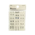 thumbnail image 3 of No Boundaries Women's Assorted Silver Tone and Blue Tone Dagger Studs and Hoops Earrings, 18 Piece Set, 3 of 3
