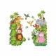 thumbnail image 5 of Calcomanías de pared de animales de la selva, pegatinas de pared de animales de dibujos animados, elefante, mono, jirafa, León, calcomanías de pared para bebé, guardería, habitación de niños, decorac TUNC Sencillez, 5 of 5