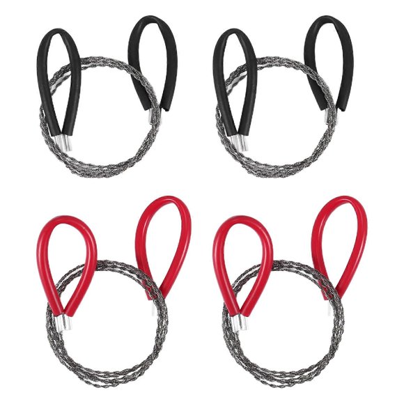 Pipe Cutters 4 Pcs Stainless Steel Cable Saw, Metal Wire Saw Hand Pocket String Rope Saw PVC Pipe Cu