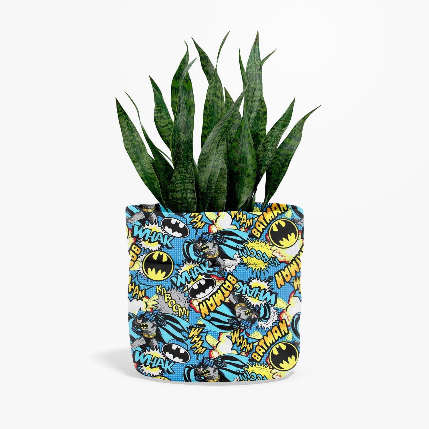 Fabric Creations Blue Dots with Batman Action Cotton Fabric by the Metre